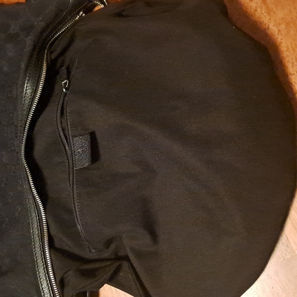 Authentic Gucci Black GG Canvas and Leather Small Princy Hobo - Picture 10 of 13